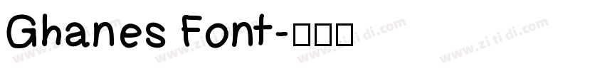 Ghanes Font字体转换